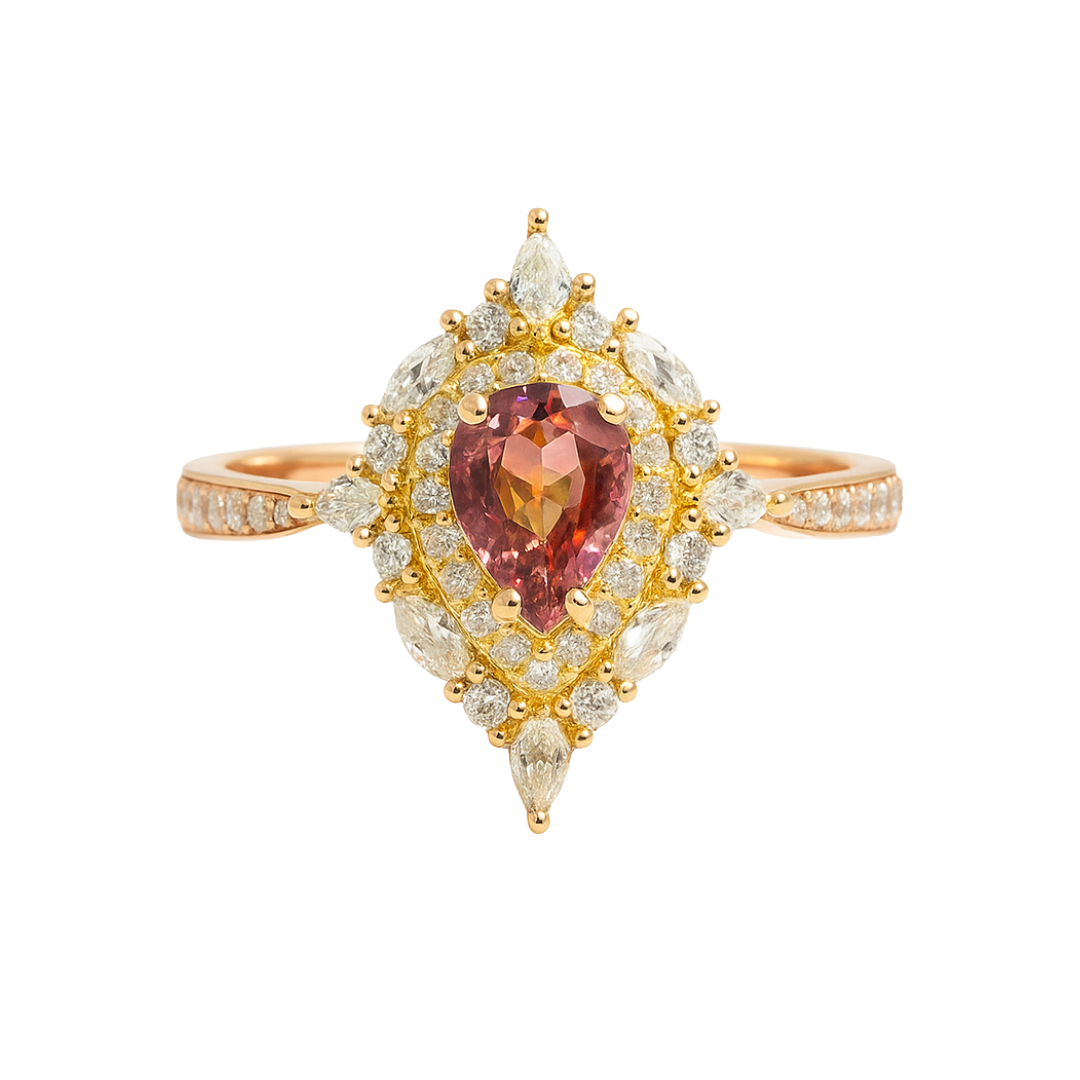 Velora Shield - Tourmaline Ring