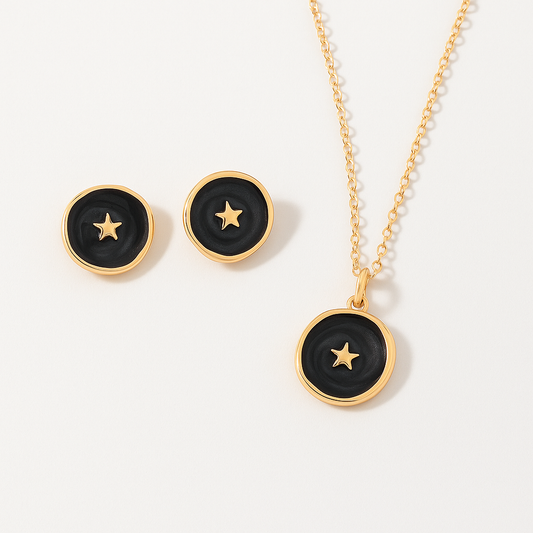 Handmade Star Necklace & Earrings