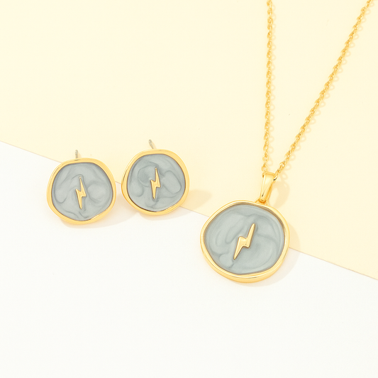 Handmade Lightning Bolt Necklaces & Earrings