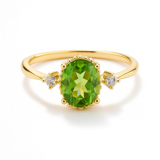 Sylvara Dawn - Peridot Ring