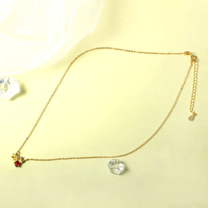 Floria Ember - Red Garnet Necklace