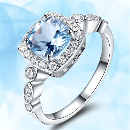 Thalora Wave - Aquamarine Ring