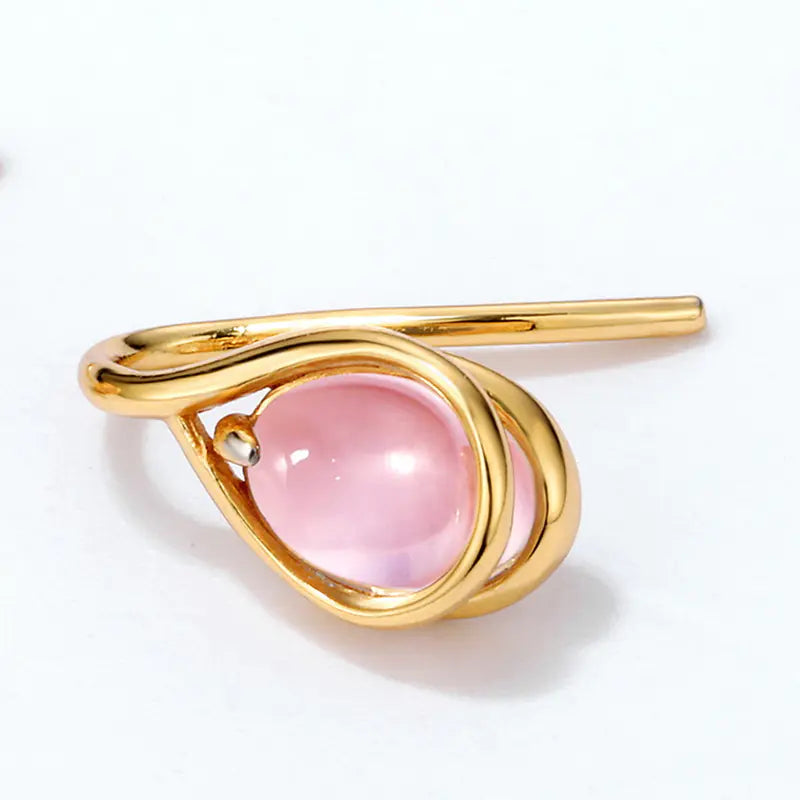 Serenya Dew - Rose Quartz Earrings