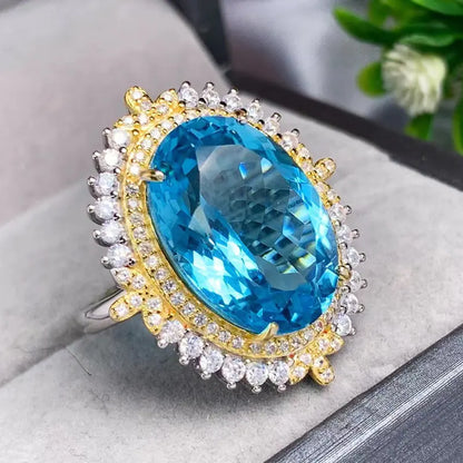 Cerulea Glow - Topaz Ring