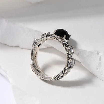 Nyros Shield - Black Onyx Ring