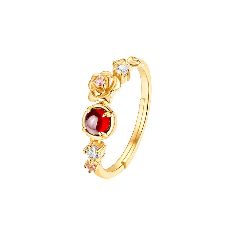 Eira Harmony - Red Garnet Ring