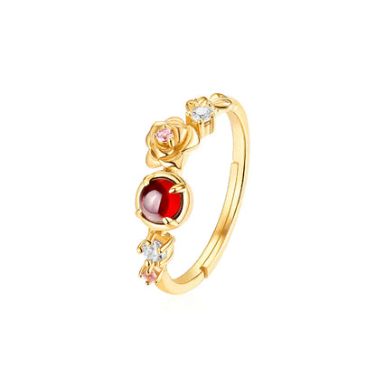 Eira Harmony - Red Garnet Ring