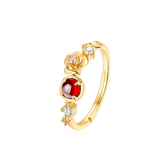 Eira Harmony - Red Garnet Ring