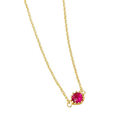 Lyra Star - Red Garnet Necklace