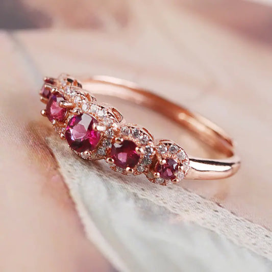 Amara Dusk - Purple Garnet Ring