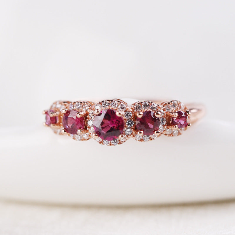 Amara Dusk - Purple Garnet Ring