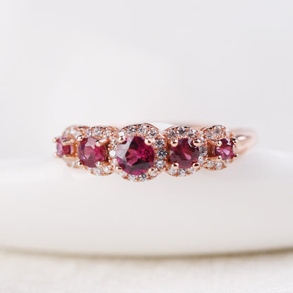 Amara Dusk - Purple Garnet Ring