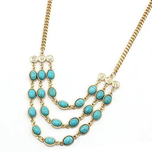Thalina Tide - Turquoise Necklace
