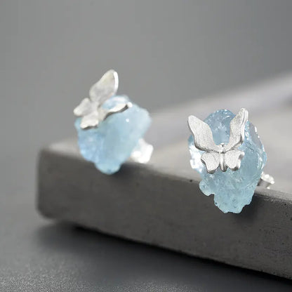 Nerisa Gleam - Aquamarine Earrings