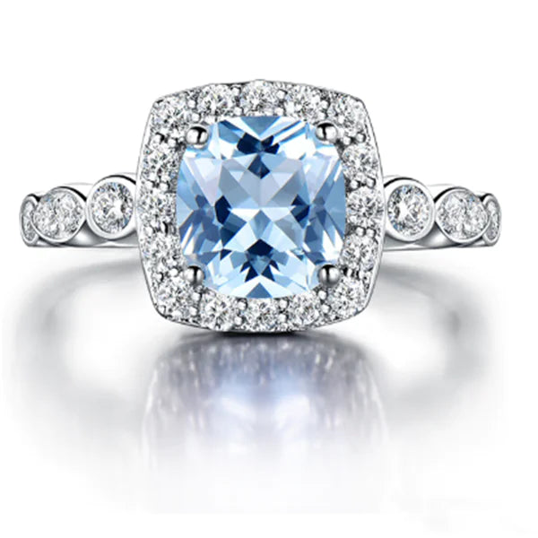 Thalora Wave - Aquamarine Ring