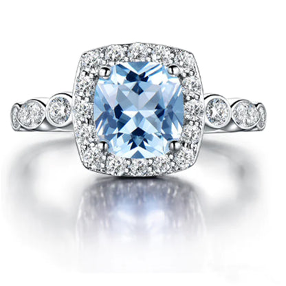 Thalora Wave - Aquamarine Ring