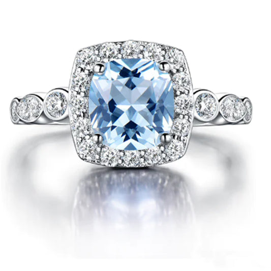 Thalora Wave - Aquamarine Ring