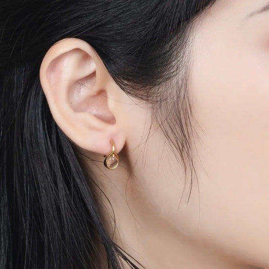 Serenya Dew - Rose Quartz Earrings