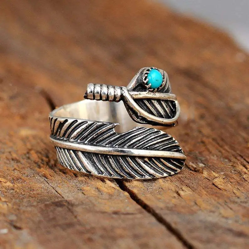 Elyra Wing – Turquoise Ring