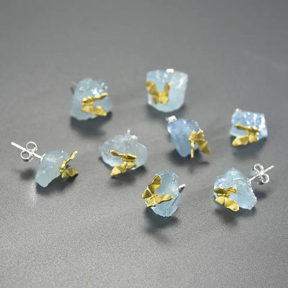 Nerisa Gleam - Aquamarine Earrings