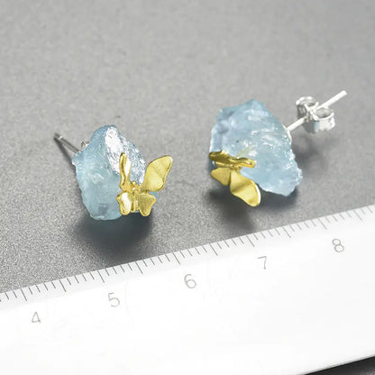 Nerisa Gleam - Aquamarine Earrings