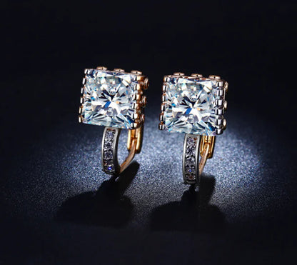 Lunaris Gleam - Zircon Earrings
