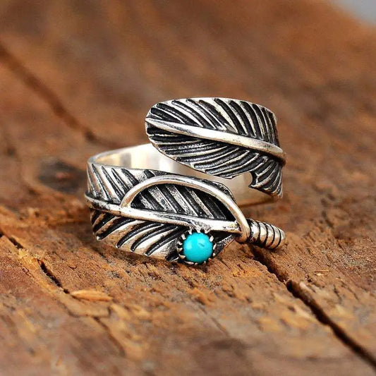 Elyra Wing – Turquoise Ring