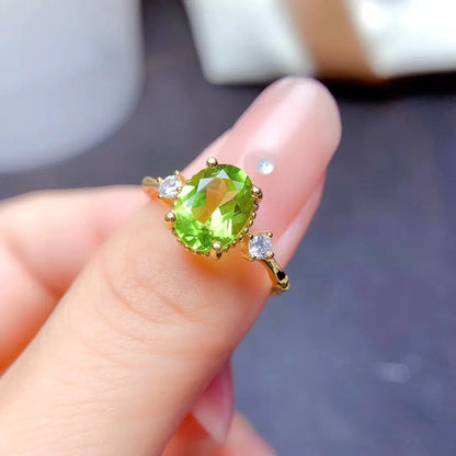 Sylvara Dawn - Peridot Ring