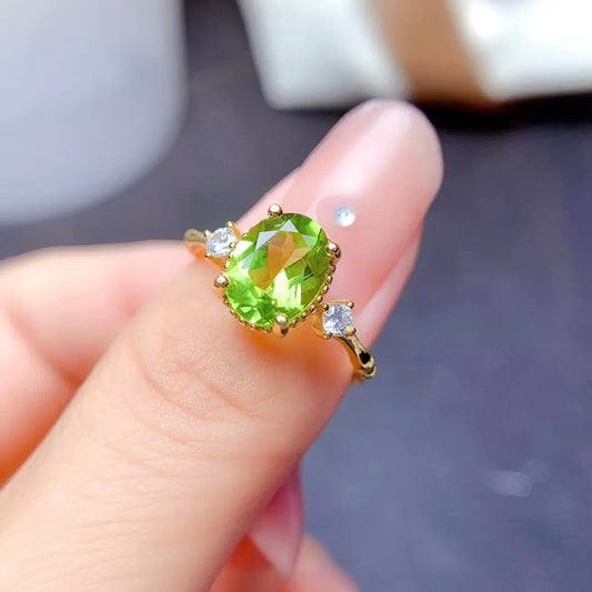 Sylvara Dawn - Peridot Ring