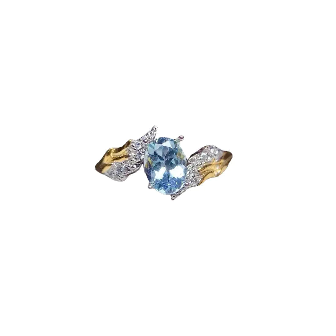 Oceira Flow - Aquamarine Ring