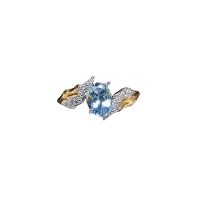 Oceira Flow - Aquamarine Ring