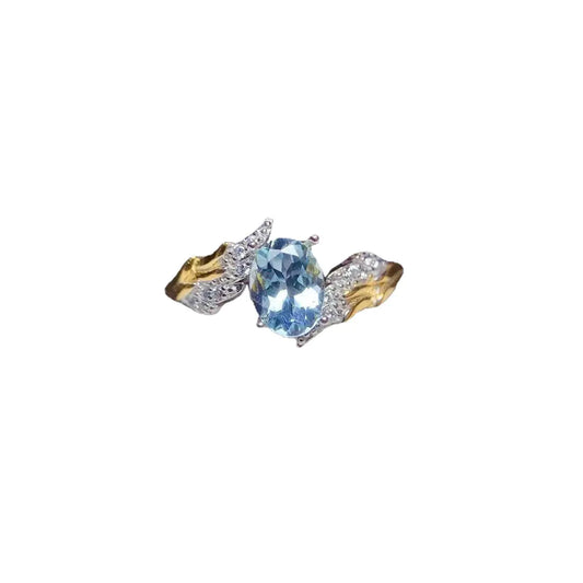 Oceira Flow - Aquamarine Ring