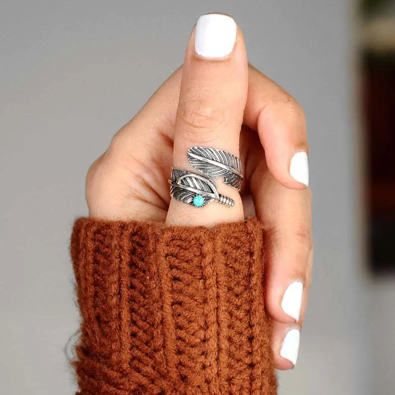 Elyra Wing – Turquoise Ring