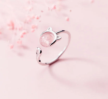 Amoria Whisper - Rose Quartz Ring