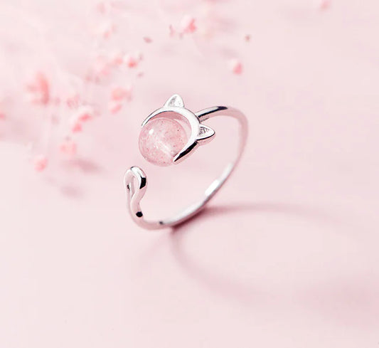 Amoria Whisper - Rose Quartz Ring